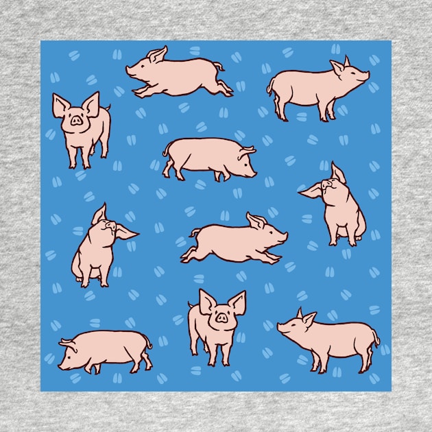 Blue Sky Pigs by myweirdbrain